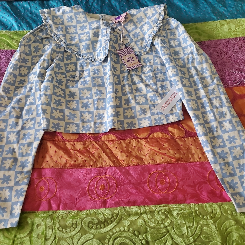 Lisa says gah x kjp daisy check wendy top